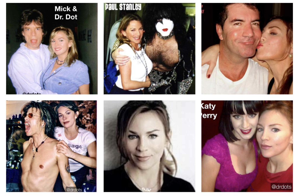 Six-photo collage of fans posing with performers, featuring hugs and affectionate moments in each panel (no identifiable names mentioned).