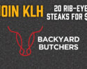 Join the KLH for Backyard Butcher's Huge Sale!
